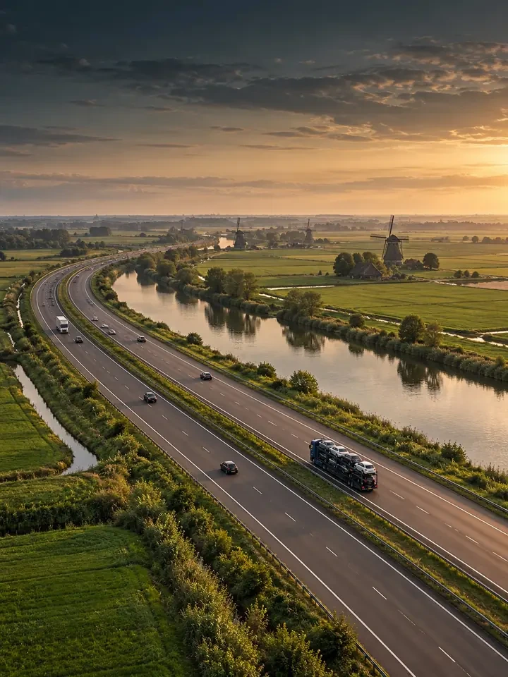 Car transport from Benelux