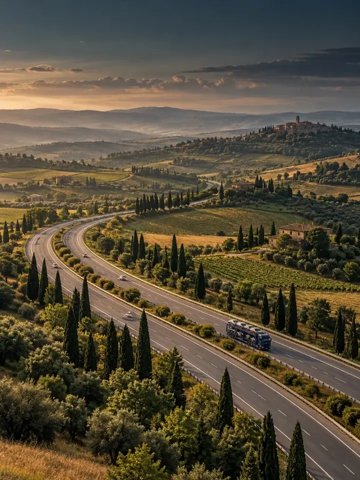 Car transport from Italy
