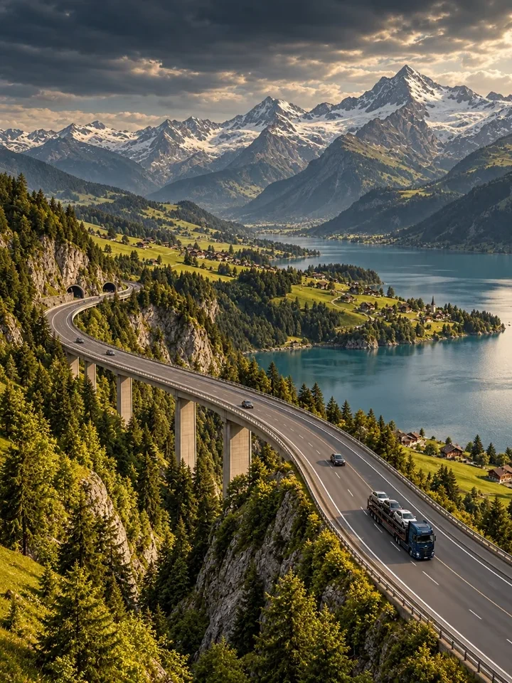 Car transport from Switzerland